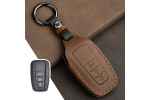 Кожаный чехол mypads для автомобильного брелока toyota corolla prius camry chr c-hr rav4 altis land cruiser prado 2022