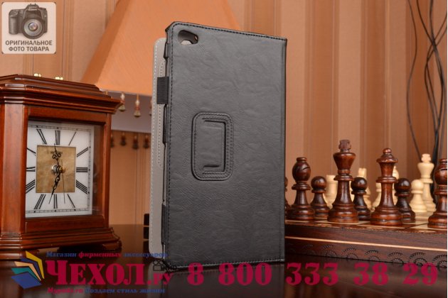 Чехол для планшета Huawei MediaPad M2 8.0 LTE (M2-801W M2-803L) кожаный черного цвета